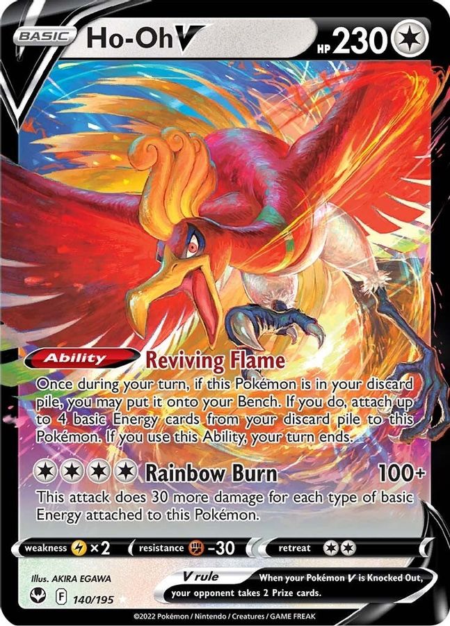 Buy Pokemon cards Australia - Ho-Oh V 140/195 - Premium Raw Card from Monster Mart - Pokémon Card Emporium - Shop now at Monster Mart - Pokémon Cards Australia. New 17 Apr, Silver Tempest