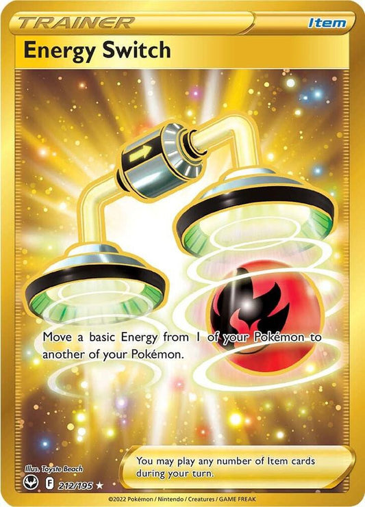 Buy Pokemon cards Australia - Energy Switch 212/195 - Premium Raw Card from Monster Mart - Pokémon Card Emporium - Shop now at Monster Mart - Pokémon Cards Australia. Gold, NEW 8 Aug, Secret Rare, Silver Tempest, Trainer