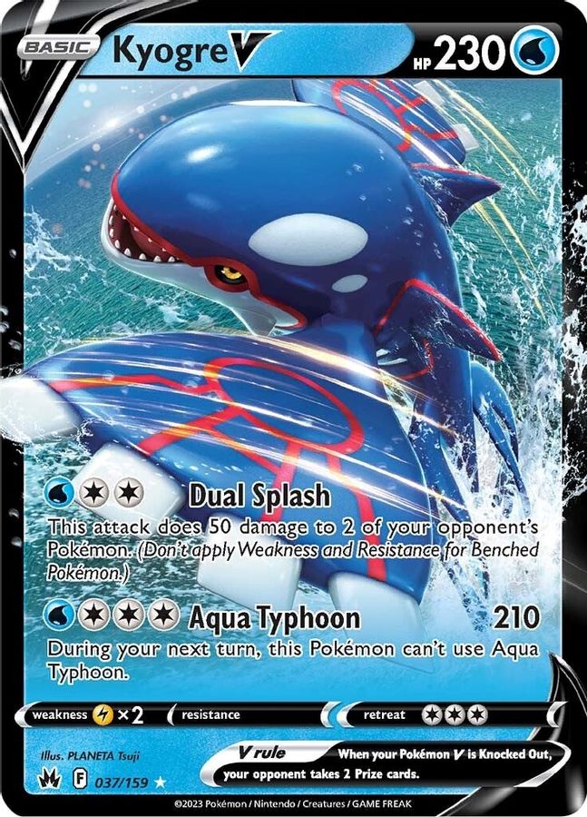 Buy Pokemon cards Australia - Kyogre V 037/159 - Premium Raw Card from Monster Mart - Pokémon Card Emporium - Shop now at Monster Mart - Pokémon Cards Australia. Crown Zenith, NEW 20 May