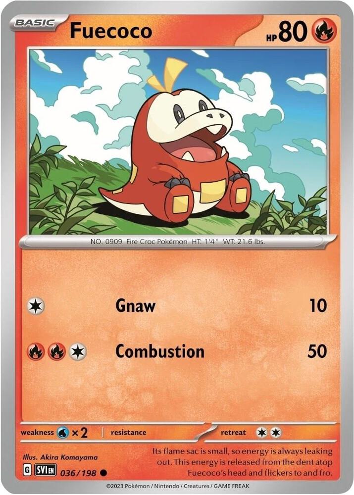 Buy Pokemon cards Australia - Fuecoco 036/198 - Premium Raw Card from Monster Mart - Pokémon Card Emporium - Shop now at Monster Mart - Pokémon Cards Australia. NEW 28 Aug, Promo