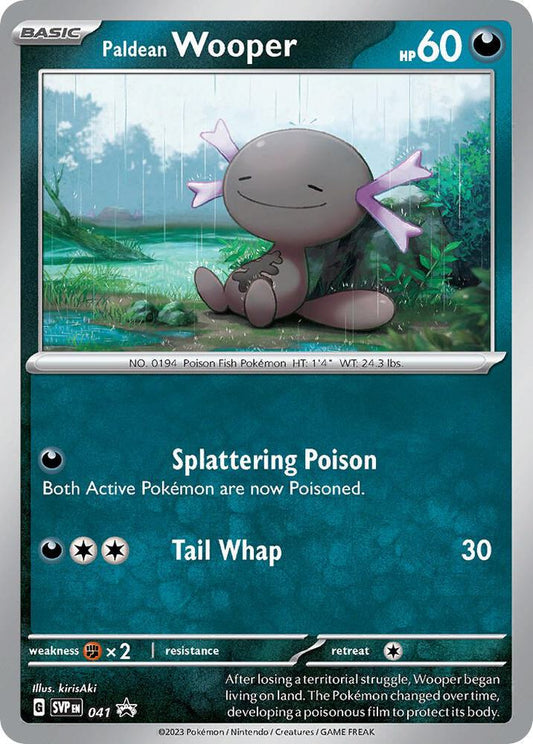 Buy Pokemon cards Australia - Wooper 041 - Premium Raw Card from Monster Mart - Pokémon Card Emporium - Shop now at Monster Mart - Pokémon Cards Australia. Cosmos Holo, NEW 28 Aug, Promo, Scarlet & Violet Promo