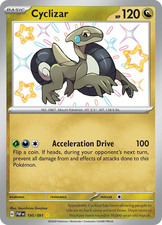 Buy Pokemon cards Australia - Cyclizar 195/091 - Premium Raw Card from Monster Mart - Pokémon Card Emporium - Shop now at Monster Mart - Pokémon Cards Australia. Baby Shiny, NEW 28 Aug, Paldean Fates, Shiny Rare