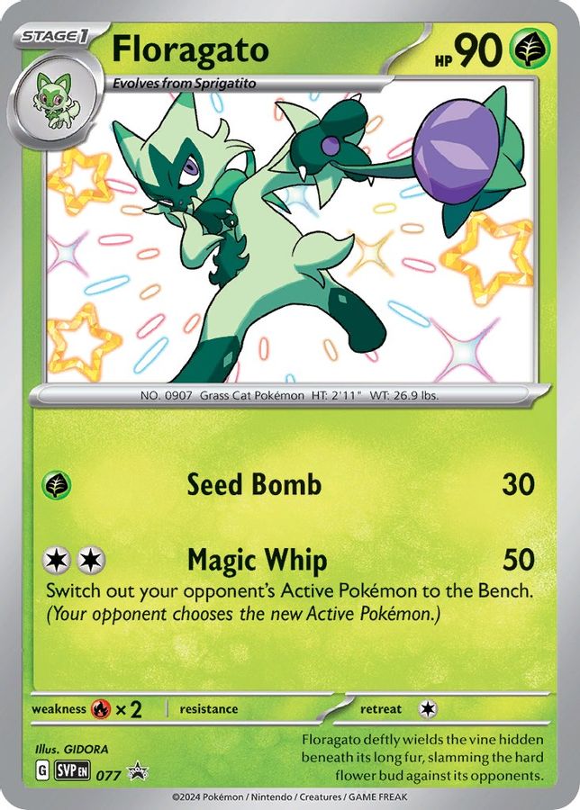 Buy Pokemon cards Australia - Floragato 077 - Premium Raw Card from Monster Mart - Pokémon Card Emporium - Shop now at Monster Mart - Pokémon Cards Australia. Baby Shiny, New 24 Apr, Promo, Scarlet & Violet Promo