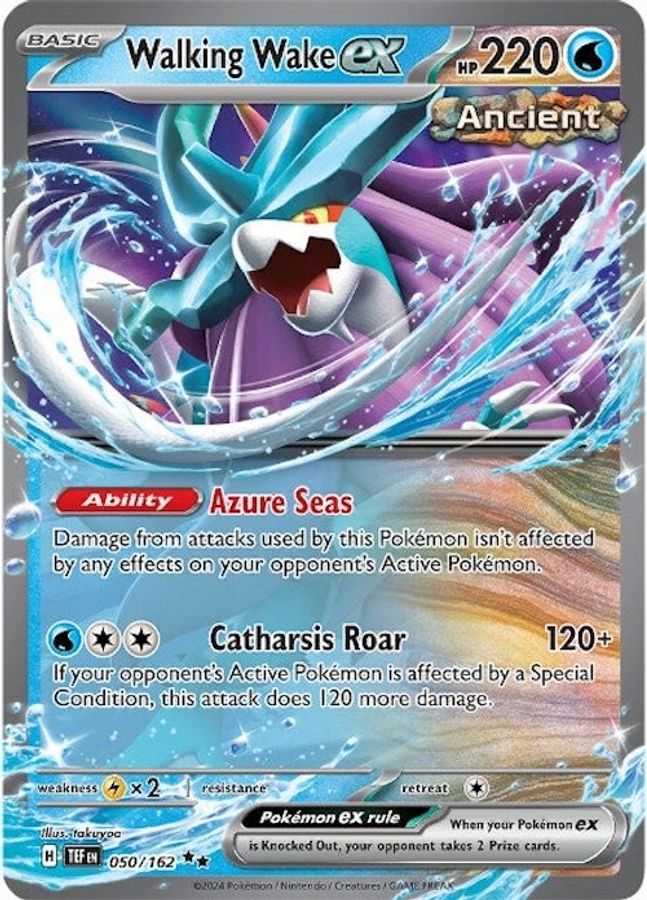 Buy Pokemon cards Australia - Walking Wake EX 050/162 - Premium Raw Card from Monster Mart - Pokémon Card Emporium - Shop now at Monster Mart - Pokémon Cards Australia. Double Rare, EX, New 25 Mar, Temporal Forces