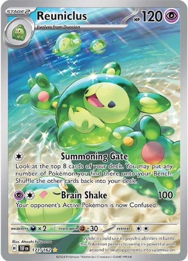 Buy Pokemon cards Australia - Reuniclus 171/162 - Premium Raw Card from Monster Mart - Pokémon Card Emporium - Shop now at Monster Mart - Pokémon Cards Australia. Illustration Rare, New 25 Mar, Temporal Forces