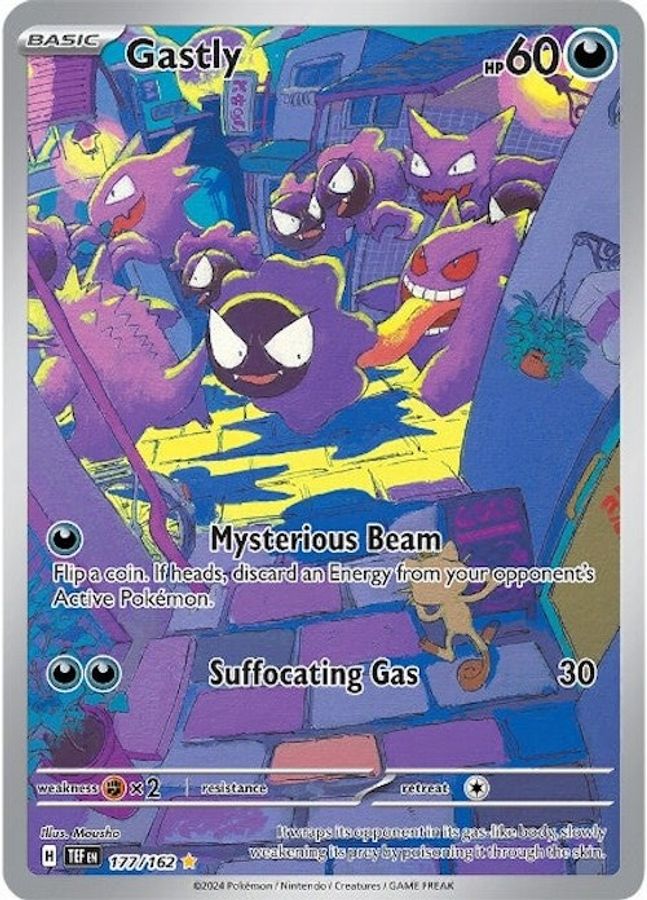 Buy Pokemon cards Australia - Gastly 177/162 - Premium Raw Card from Monster Mart - Pokémon Card Emporium - Shop now at Monster Mart - Pokémon Cards Australia. Illustration Rare, New 25 Mar, Temporal Forces