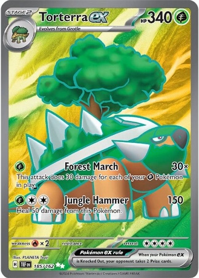 Buy Pokemon cards Australia - Torterra EX 185/162 - Premium Raw Card from Monster Mart - Pokémon Card Emporium - Shop now at Monster Mart - Pokémon Cards Australia. EX, New 2 Apr, Temporal Forces, Ultra Rare