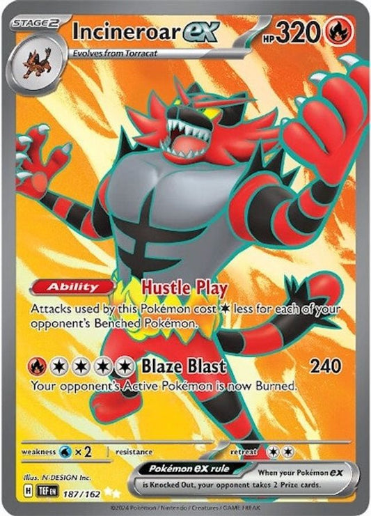 Buy Pokemon cards Australia - Incineroar EX 187/162 - Premium Raw Card from Monster Mart - Pokémon Card Emporium - Shop now at Monster Mart - Pokémon Cards Australia. EX, MMB20, New 25 Mar, Temporal Forces, Ultra Rare