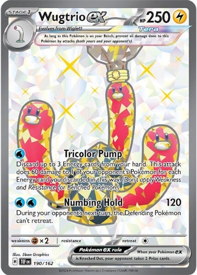 Buy Pokemon cards Australia - Wugtrio EX 190/162 - Premium Raw Card from Monster Mart - Pokémon Card Emporium - Shop now at Monster Mart - Pokémon Cards Australia. EX, NEW 5 Jun, Temporal Forces, Ultra Rare