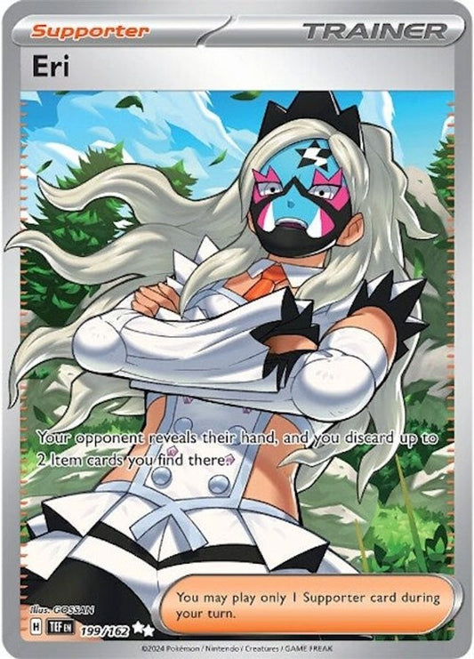 Buy Pokemon cards Australia - Eri 199/162 - Premium Raw Card from Monster Mart - Pokémon Card Emporium - Shop now at Monster Mart - Pokémon Cards Australia. MMB20, New 25 Mar, Temporal Forces, Trainer, Ultra Rare