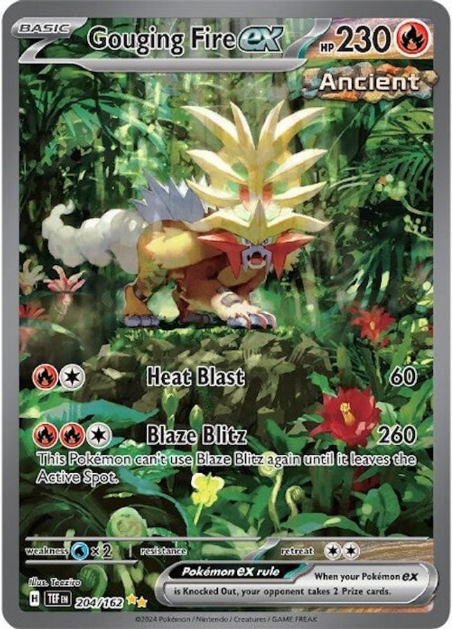 Buy Pokemon cards Australia - Gouging Fire EX 204/162 - Premium Raw Card from Monster Mart - Pokémon Card Emporium - Shop now at Monster Mart - Pokémon Cards Australia. EX, New 24 Apr, Special Illustration Rare, Temporal Forces