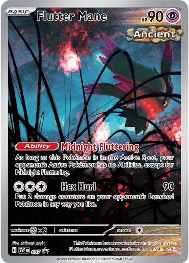 Buy Pokemon cards Australia - Flutter Mane 097 - Premium Raw Card from Monster Mart - Pokémon Card Emporium - Shop now at Monster Mart - Pokémon Cards Australia. New 24 Apr, Promo, Scarlet & Violet Promo