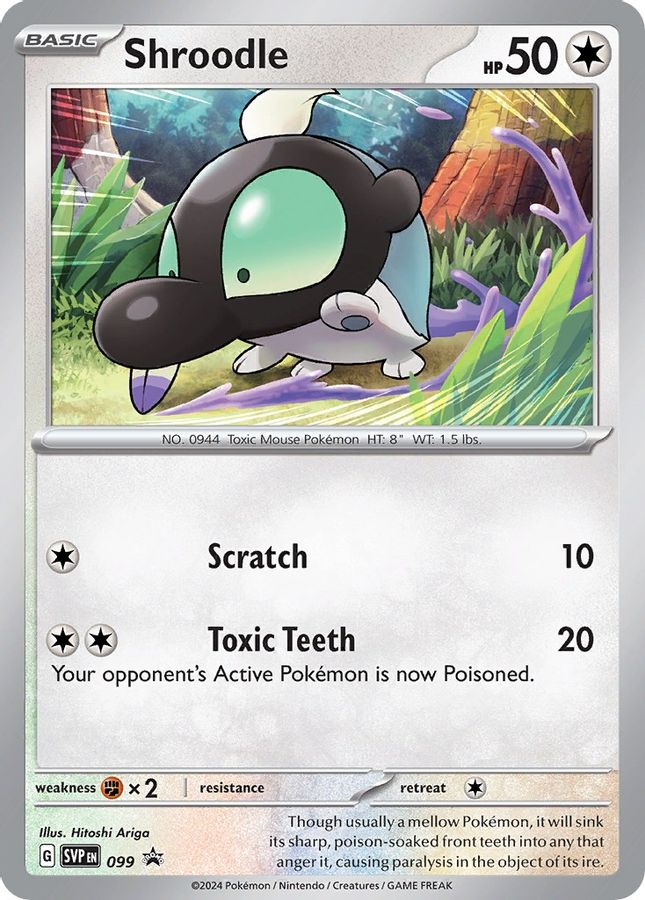 Buy Pokemon cards Australia - Shroodle Cosmos Holo 099 - Premium Raw Card from Monster Mart - Pokémon Card Emporium - Shop now at Monster Mart - Pokémon Cards Australia. NEW 3 Jun, Promo, Scarlet & Violet Promo