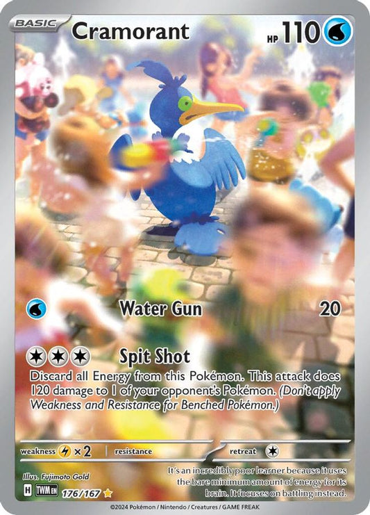 Buy Pokemon cards Australia - Cramorant 176/167 - Premium Raw Card from Monster Mart - Pokémon Card Emporium - Shop now at Monster Mart - Pokémon Cards Australia. Illustration Rare, NEW 3 Jun, Twilight Masquerade