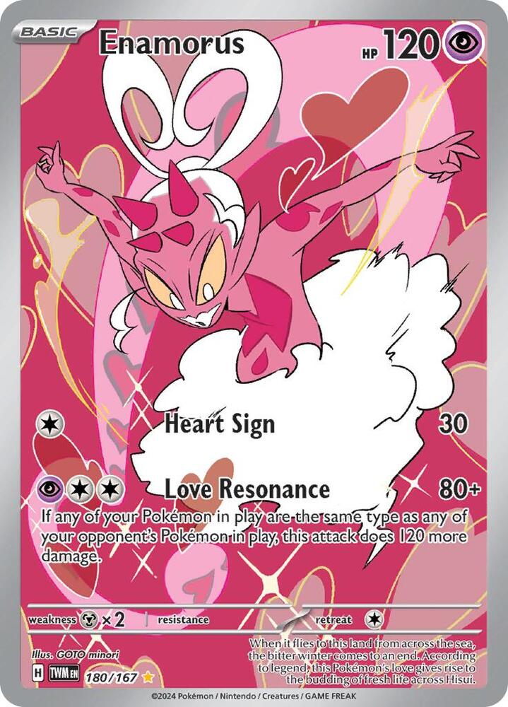 Buy Pokemon cards Australia - Enamorus 180/167 - Premium Raw Card from Monster Mart - Pokémon Card Emporium - Shop now at Monster Mart - Pokémon Cards Australia. Illustration Rare, NEW 16 Aug, Twilight Masquerade