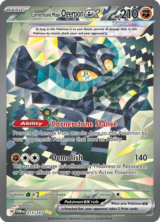 Buy Pokemon cards Australia - Ogerpon EX 215/167 - Premium Raw Card from Monster Mart - Pokémon Card Emporium - Shop now at Monster Mart - Pokémon Cards Australia. EX, NEW 27 Jun, Special Illustration Rare, Twilight Masquerade