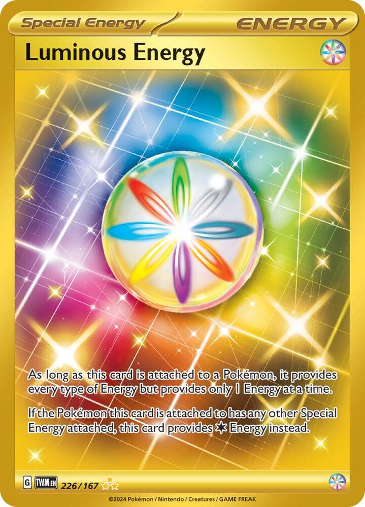 Buy Pokemon cards Australia - Luminous Energy 226/167 - Premium Raw Card from Monster Mart - Pokémon Card Emporium - Shop now at Monster Mart - Pokémon Cards Australia. Energy, Gold, Hyper Rare, NEW 6 Nov, Twilight Masquerade