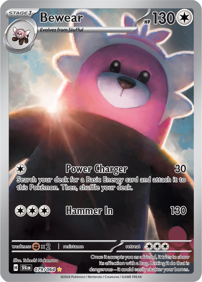 Buy Pokemon cards Australia - Bewear 079/064 - Premium Raw Card from Monster Mart - Pokémon Card Emporium - Shop now at Monster Mart - Pokémon Cards Australia. Illustration Rare, NEW 23 Aug, Shrouded Fable