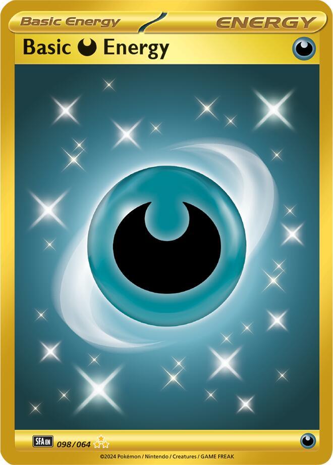 Buy Pokemon cards Australia - Basic Darkness Energy 098/064 - Premium Raw Card from Monster Mart - Pokémon Card Emporium - Shop now at Monster Mart - Pokémon Cards Australia. Energy, Gold, Hyper Rare, NEW 13 Aug, Shrouded Fable