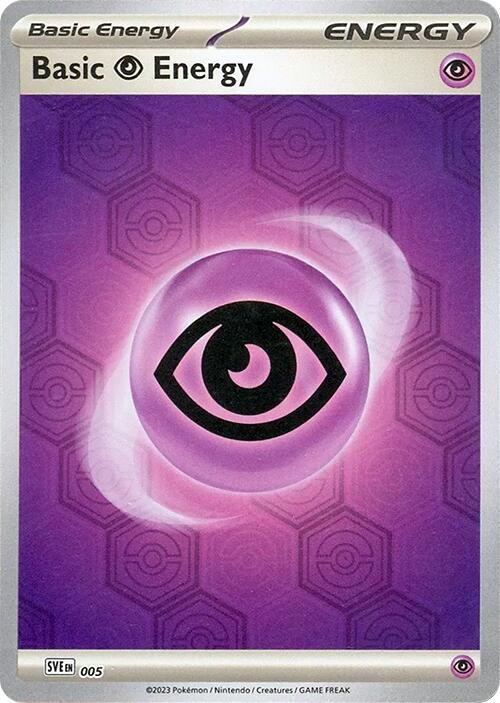 Buy Pokemon cards Australia - Basic Psychic Energy 005 - Premium Raw Card from Monster Mart - Pokémon Card Emporium - Shop now at Monster Mart - Pokémon Cards Australia. Energy, NEW 13 Aug, Shrouded Fable, Texture