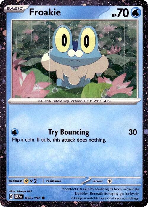 Buy Pokemon cards Australia - Froakie 056/197 Cosmos Holo - Premium Raw Card from Monster Mart - Pokémon Card Emporium - Shop now at Monster Mart - Pokémon Cards Australia. Cosmos Holo, Holo, NEW 23 Aug, Promo