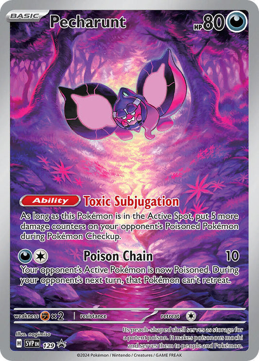 Buy Pokemon cards Australia - Pecharunt 129 - Premium Raw Card from Monster Mart - Pokémon Card Emporium - Shop now at Monster Mart - Pokémon Cards Australia. NEW 23 Aug, Promo, Scarlet & Violet Promo