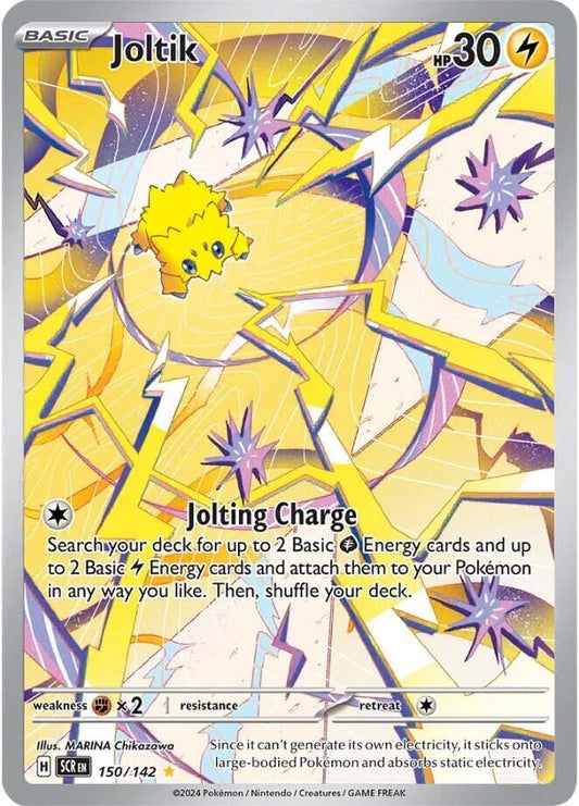 Buy Pokemon cards Australia - Joltik 150/142 - Premium Raw Card from Monster Mart - Pokémon Card Emporium - Shop now at Monster Mart - Pokémon Cards Australia. Illustration Rare, NEW 25 Sep, Stellar Crown