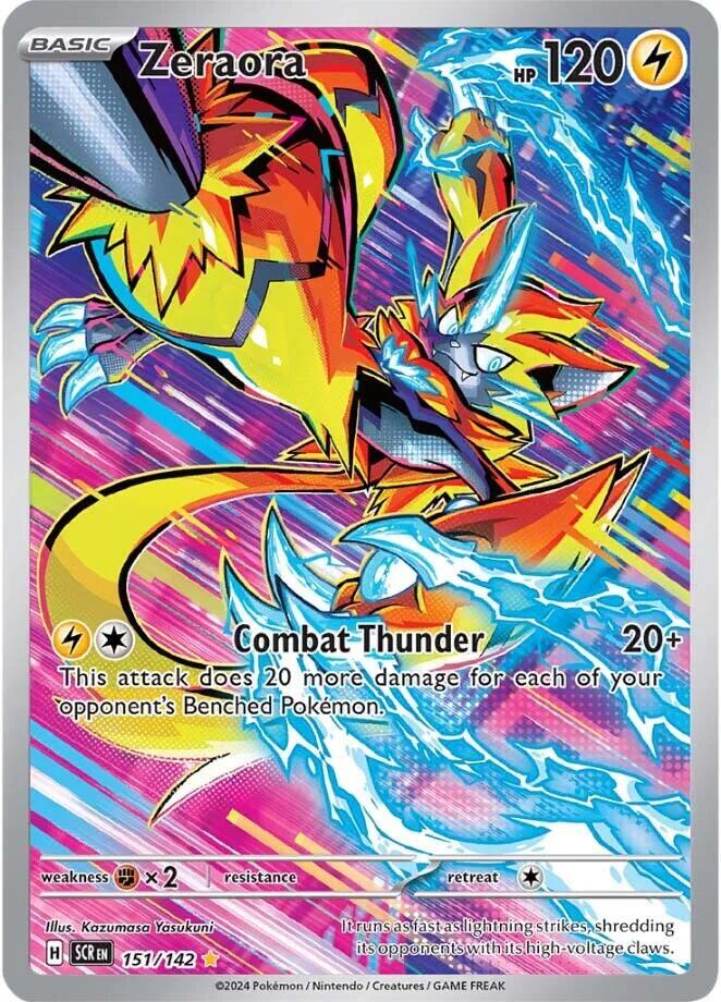 Buy Pokemon cards Australia - Zeraora 151/142 - Premium Raw Card from Monster Mart - Pokémon Card Emporium - Shop now at Monster Mart - Pokémon Cards Australia. Illustration Rare, NEW 25 Nov, Stellar Crown