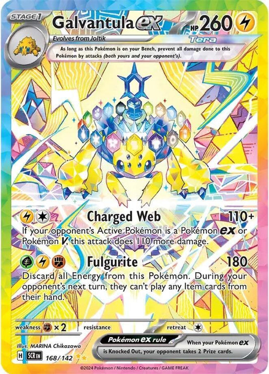 Buy Pokemon cards Australia - Galvantula EX 168/142 - Premium Raw Card from Monster Mart - Pokémon Card Emporium - Shop now at Monster Mart - Pokémon Cards Australia. EX, NEW 25 Sep, Special Illustration Rare, Stellar Crown