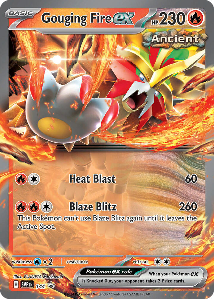 Buy Pokemon cards Australia - Gouging Fire EX 144 - Premium Raw Card from Monster Mart - Pokémon Card Emporium - Shop now at Monster Mart - Pokémon Cards Australia. EX, NEW 23 Sep, Promo, Scarlet & Violet Promo