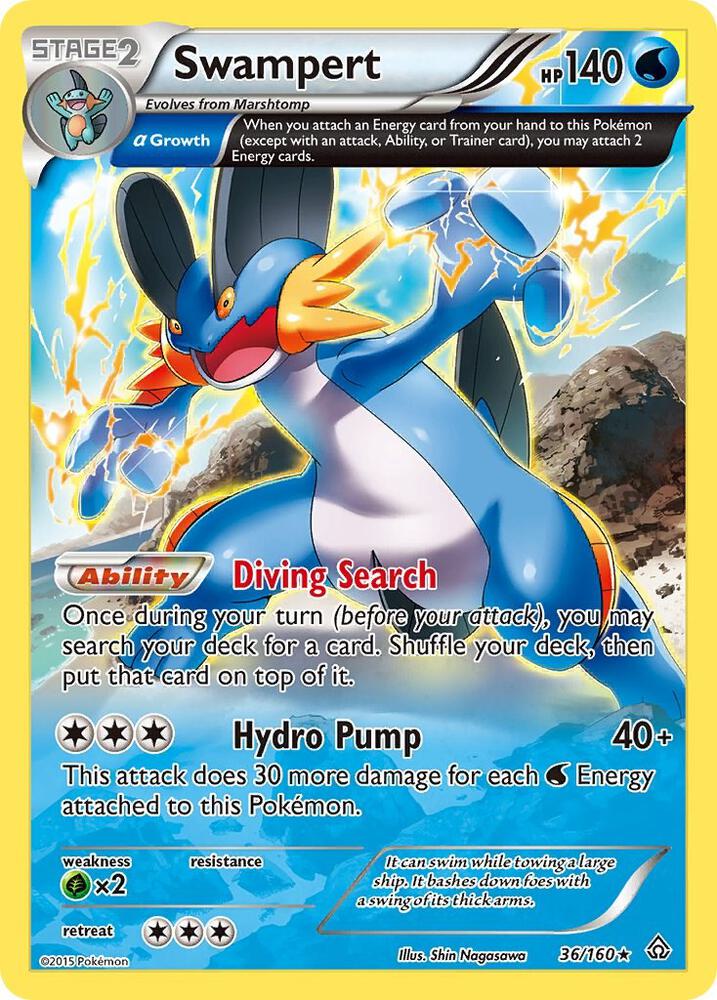 Buy Pokemon cards Australia - Swampert 36/160 - Premium Raw Card from Monster Mart - Pokémon Card Emporium - Shop now at Monster Mart - Pokémon Cards Australia. NEW 22 Jul, Primal Clash, XY