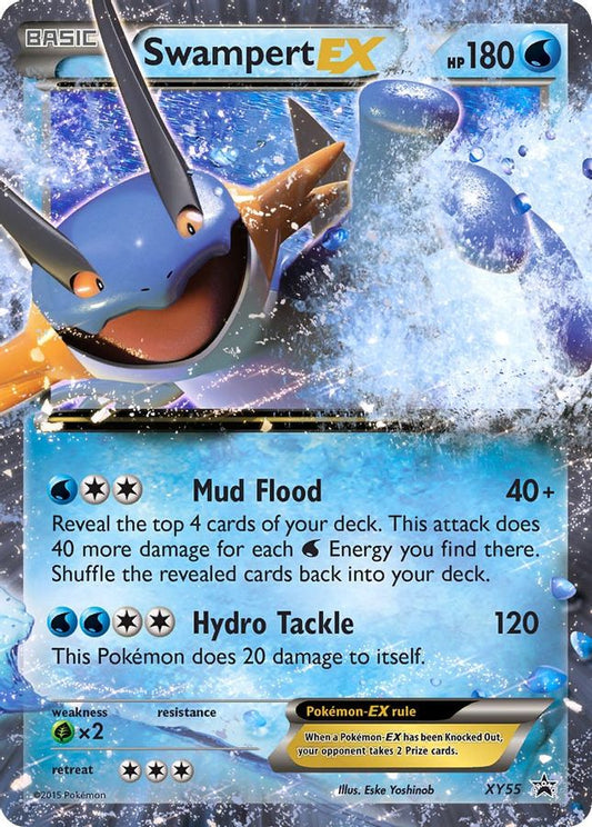 Buy Pokemon cards Australia - Swampert EX XY55 - Premium Raw Card from Monster Mart - Pokémon Card Emporium - Shop now at Monster Mart - Pokémon Cards Australia. Black Star Promo, EX, MMB50, Promo, XY