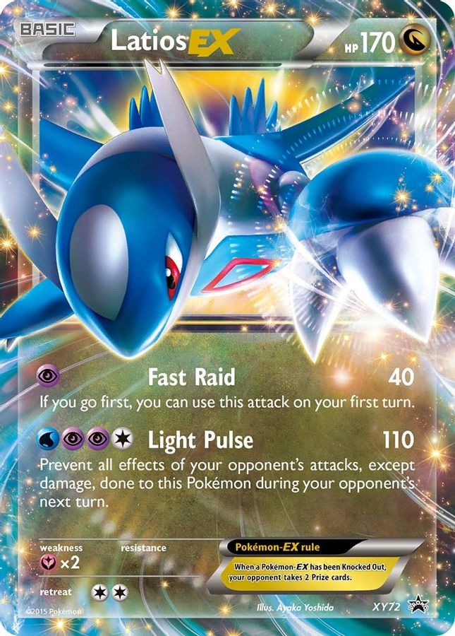 Buy Pokemon cards Australia - Latios EX XY72 - Premium Raw Card from Monster Mart - Pokémon Card Emporium - Shop now at Monster Mart - Pokémon Cards Australia. Black Star Promo, EX, Promo, XY