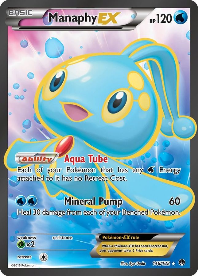 Buy Pokemon cards Australia - Manaphy EX 116/122 - Premium Raw Card from Monster Mart - Pokémon Card Emporium - Shop now at Monster Mart - Pokémon Cards Australia. BREAKpoint, EX, Full Art, XY