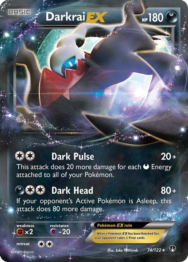 Buy Pokemon cards Australia - Darkrai EX 74/122 - Premium Raw Card from Monster Mart - Pokémon Card Emporium - Shop now at Monster Mart - Pokémon Cards Australia. EX, Promo, Shiny, XY