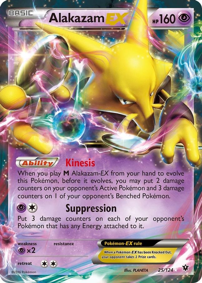 Buy Pokemon cards Australia - Alakazam EX 25/124 - Premium Raw Card from Monster Mart - Pokémon Card Emporium - Shop now at Monster Mart - Pokémon Cards Australia. EX, Fates Collide, Ultra Rare, XY