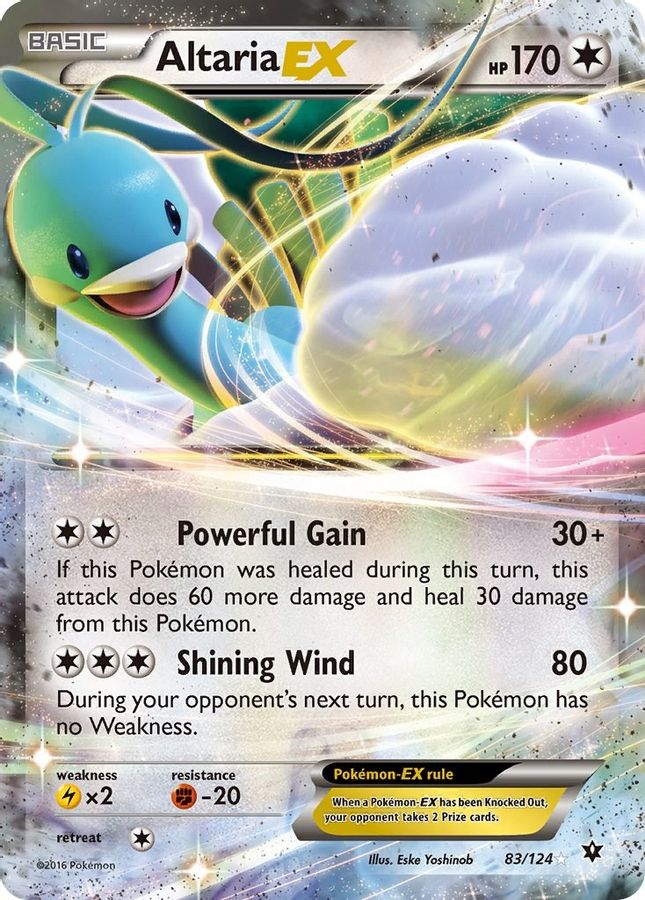 Buy Pokemon cards Australia - Altaria EX 83/124 - Premium Raw Card from Monster Mart - Pokémon Card Emporium - Shop now at Monster Mart - Pokémon Cards Australia. EX, Fates Collide, Ultra Rare, XY