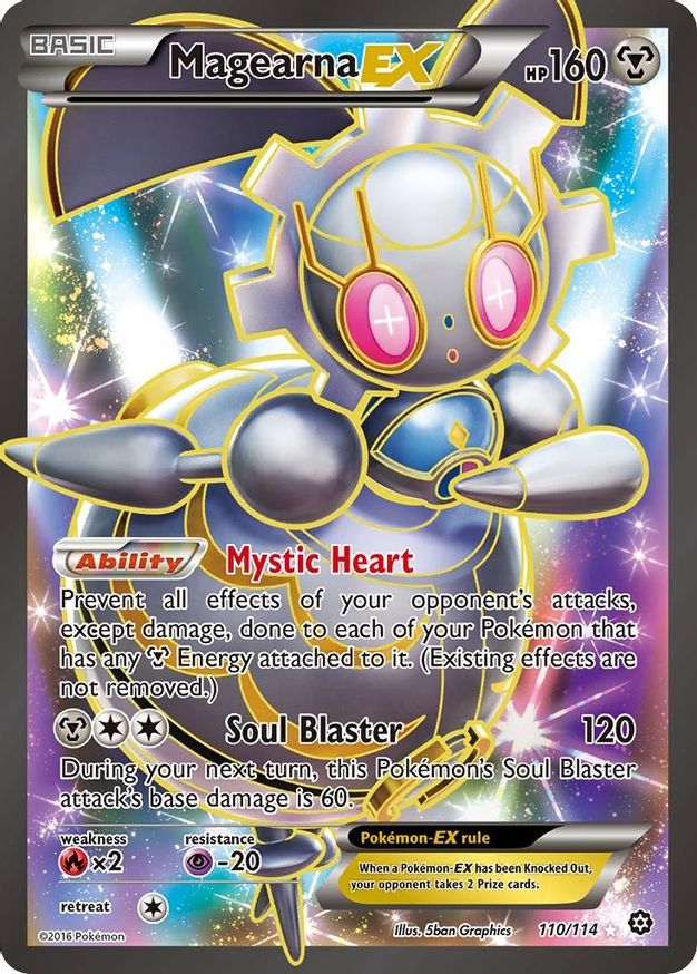 Buy Pokemon cards Australia - Magearna EX 110/114 - Premium Raw Card from Monster Mart - Pokémon Card Emporium - Shop now at Monster Mart - Pokémon Cards Australia. EX, MMB10, Steam Siege