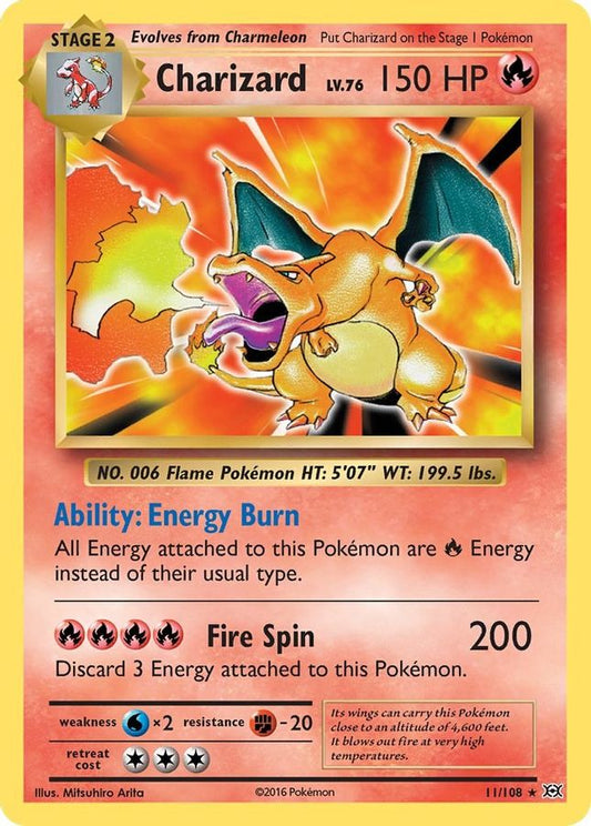 Buy Pokemon cards Australia - Charizard Holo 11/108 - Premium Raw Card from Monster Mart - Pokémon Card Emporium - Shop now at Monster Mart - Pokémon Cards Australia. Evolutions, XY