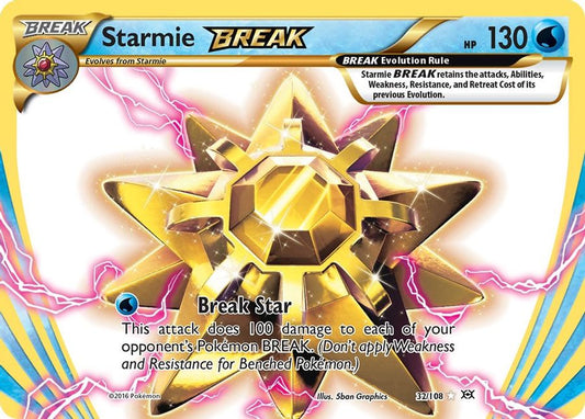 Buy Pokemon cards Australia - Starmie BREAK 32/108 - Premium Raw Card from Monster Mart - Pokémon Card Emporium - Shop now at Monster Mart - Pokémon Cards Australia. BREAK, Evolutions, Rare BREAK, XY