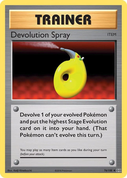 Buy Pokemon cards Australia - Devolution Spray 76/108 - Premium Raw Card from Monster Mart - Pokémon Card Emporium - Shop now at Monster Mart - Pokémon Cards Australia. Evolutions, MMB50, XY