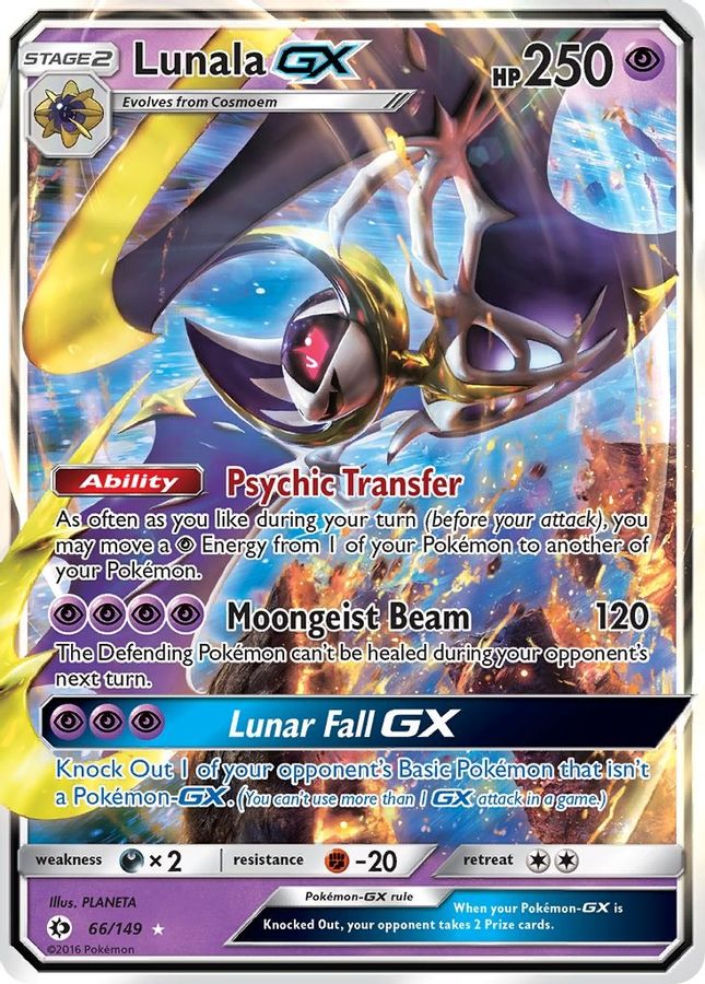 Buy Pokemon cards Australia - Lunala GX 66/149 - Premium Raw Card from Monster Mart - Pokémon Card Emporium - Shop now at Monster Mart - Pokémon Cards Australia. GX, Sun & Moon