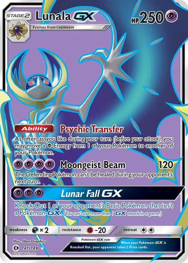 Buy Pokemon cards Australia - Lunala GX 141/149 - Premium Raw Card from Monster Mart - Pokémon Card Emporium - Shop now at Monster Mart - Pokémon Cards Australia. Full Art, GX, MMB20, New 18 Mar, SM