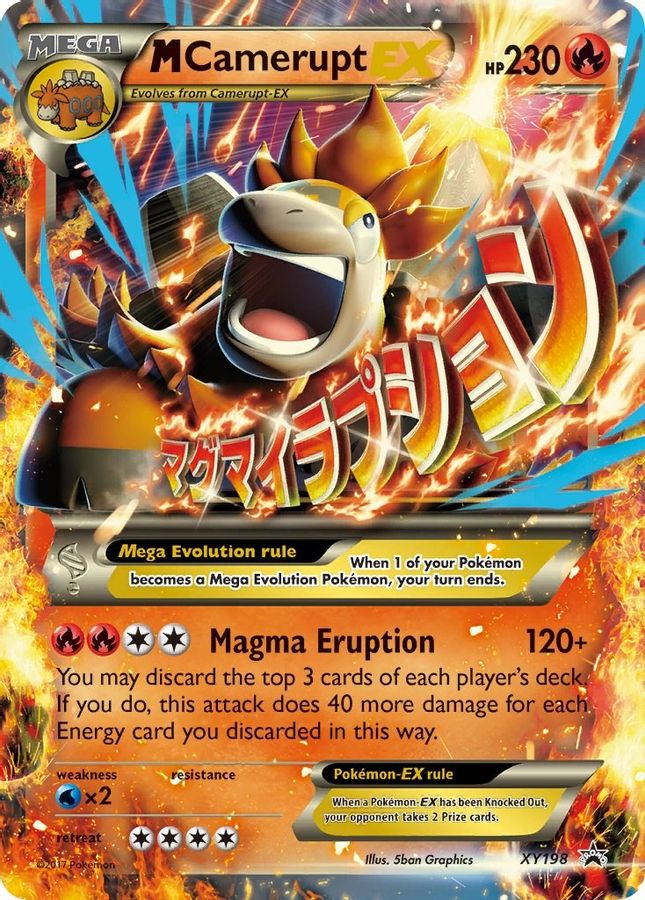 Buy Pokemon cards Australia - M Camerupt EX XY198 - Premium Raw Card from Monster Mart - Pokémon Card Emporium - Shop now at Monster Mart - Pokémon Cards Australia. EX, Mega, MMB20, Promo, XY