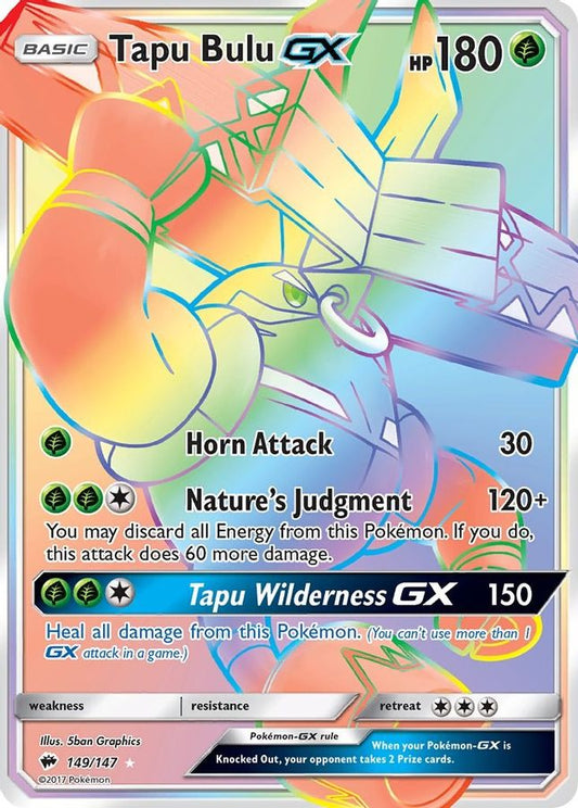 Buy Pokemon cards Australia - Tapu Bulu GX 149/147 - Premium Raw Card from Monster Mart - Pokémon Card Emporium - Shop now at Monster Mart - Pokémon Cards Australia. GX, New 18 Mar, Rainbow, Secret Rare, SM
