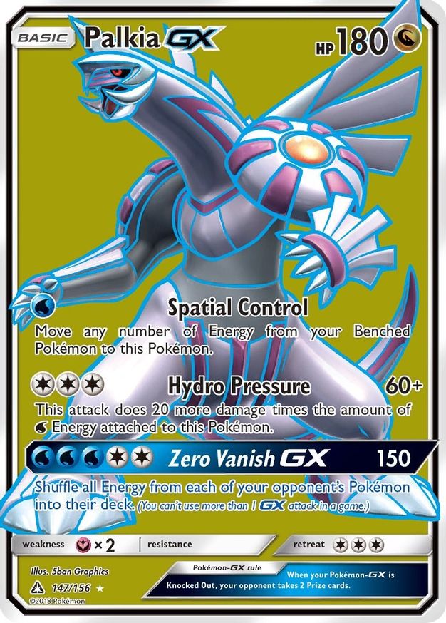 Buy Pokemon cards Australia - Palkia GX 147/156 - Premium Raw Card from Monster Mart - Pokémon Card Emporium - Shop now at Monster Mart - Pokémon Cards Australia. GX, Ultra Prism