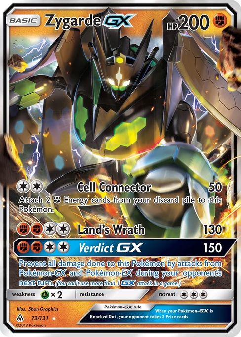 Buy Pokemon cards Australia - Zygarde GX 73/131 - Premium Raw Card from Monster Mart - Pokémon Card Emporium - Shop now at Monster Mart - Pokémon Cards Australia. Forbidden Light, MMB10, VMAX