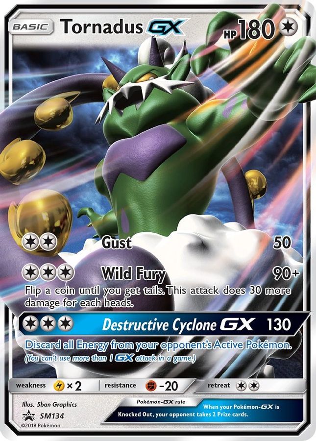 Buy Pokemon cards Australia - Tornadus GX SM134 - Premium Raw Card from Monster Mart - Pokémon Card Emporium - Shop now at Monster Mart - Pokémon Cards Australia. GX, MMB40, Promo, SM