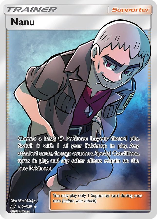 Buy Pokemon cards Australia - Nanu 179/181 - Premium Raw Card from Monster Mart - Pokémon Card Emporium - Shop now at Monster Mart - Pokémon Cards Australia. Full Art, New 11 Mar, SM, Team Up, Trainer