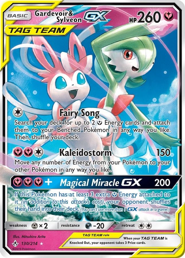 Buy Pokemon cards Australia - Gardevoir & Sylveon GX 130/214 - Premium Raw Card from Monster Mart - Pokémon Card Emporium - Shop now at Monster Mart - Pokémon Cards Australia. GX, New 18 Mar, Tag Team, Unbroken Bonds